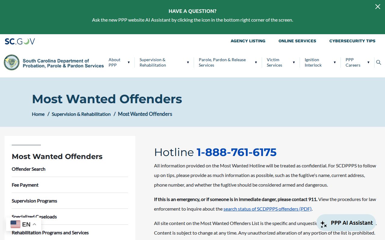 Jasper County post-release supervision absconder records